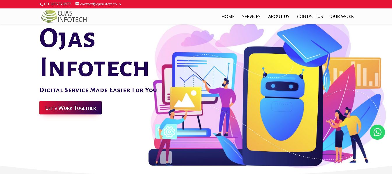 Our Work A Creative  Design & Software Company Ojas Infotech